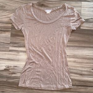 Source Unknown Taupe Short Sleeve Tee